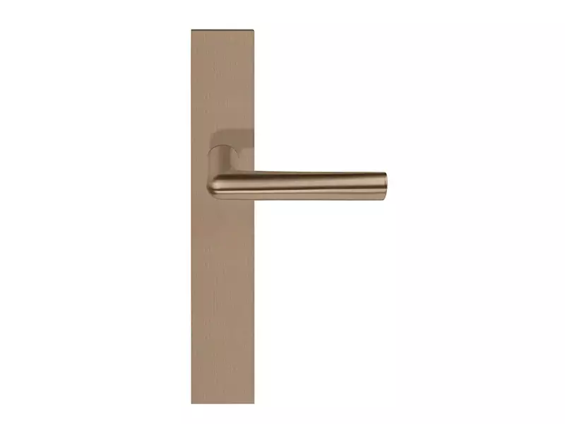 Deurkruk op schild PVD licht brons Inc Piet Boon PBI100P236SFC